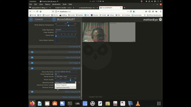How to install motioneye docker on Ubuntu 20.10 (part2 configuration detais) смотреть онлайн