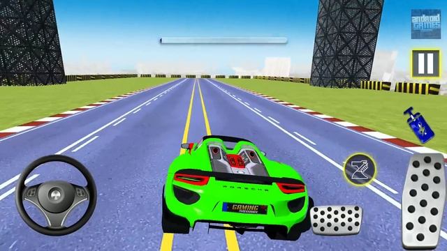 Mega Ramp Car Stunt 2020 Game - Infiniti Sedan Driving - Android iOS Gameplay смотреть онлайн