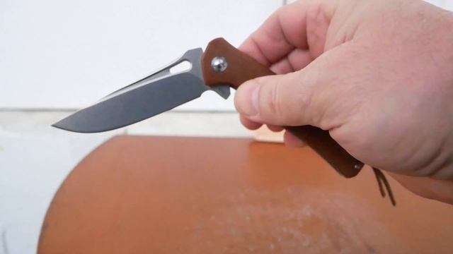 NINE THORN Nouveau, M390, Micarta Brown смотреть онлайн