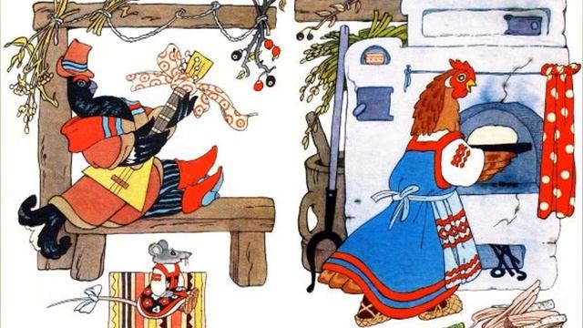 Сказка на ночь. Тауыҡ, сысҡан һәм ҡор (Курица, мышь и тетерев)