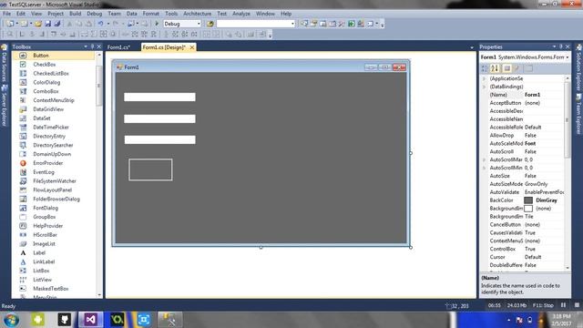 How to connect Microsoft Visual Studio 2010 C# in SQL Server Management Studio PART 1 смотреть онлайн