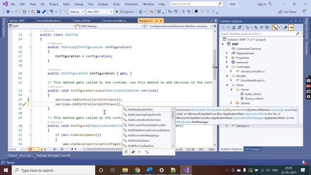 ASP.NET Core 3.1 Web Application (Model View Controller) смотреть онлайн