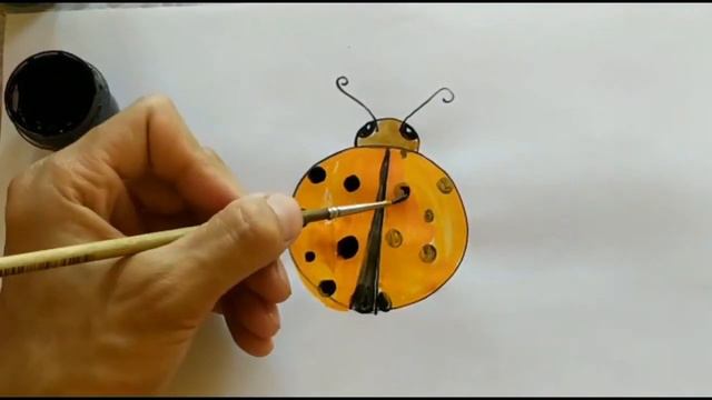 How to draw a bug? Qo'ng'izcha rasmini chizish? Как нарисовать жук? смотреть онлайн