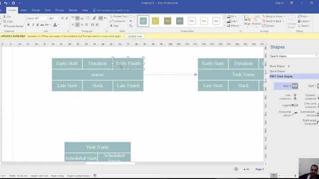 visio PERT Chart смотреть онлайн