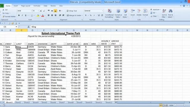 How to filter data in Microsoft Excel 2010 смотреть онлайн