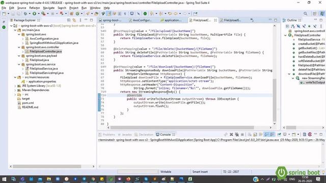Spring Boot With AWS S3 Using Spring Cloud смотреть онлайн