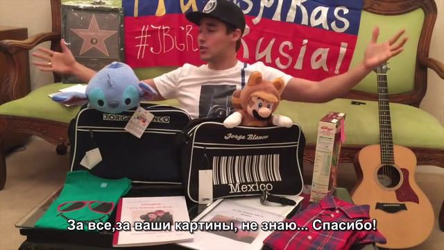 Флаг русского фанклуба #JBGR в благодарственном обращении от Хорхе (перевод и субтитры от #JBGR) смотреть онлайн
