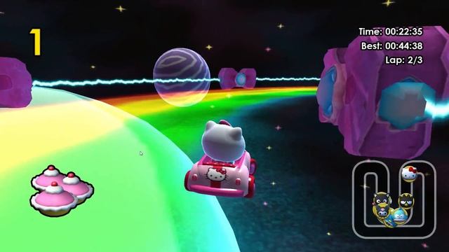 Let's play Hello Kitty and Sanrio Friends Racing Part 2 ( Tour 2 und 3 im Turnier Modus) смотреть онлайн