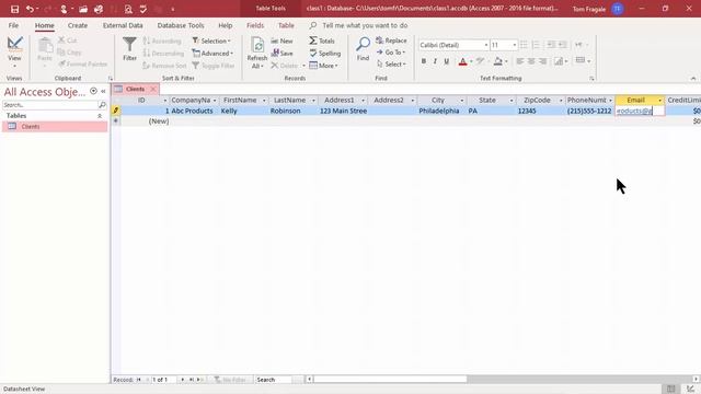 Access - creating a table in design view - How to create & edit a table in Access using design view смотреть онлайн