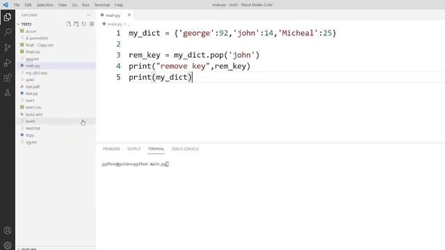 How to use the pop function in Python Dictionary | Python Dictionary Pop смотреть онлайн