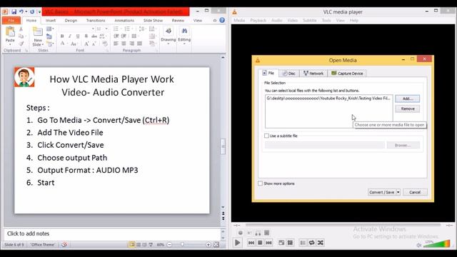 How to Convert Video Files Into Audio Files Using VLC Media Player смотреть онлайн