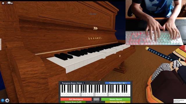 Playing Ashes of Dreams on Roblox Piano смотреть онлайн