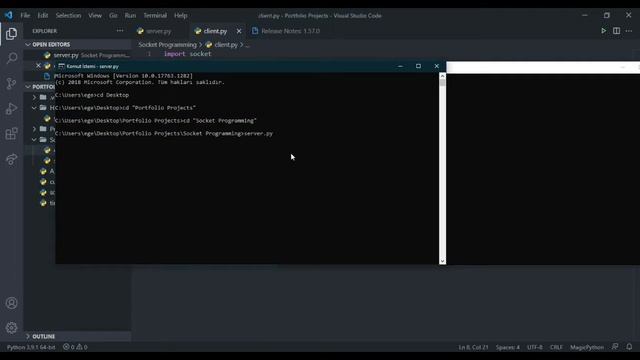 Python Socket Programlama Timelapse | Ege Okyay смотреть онлайн
