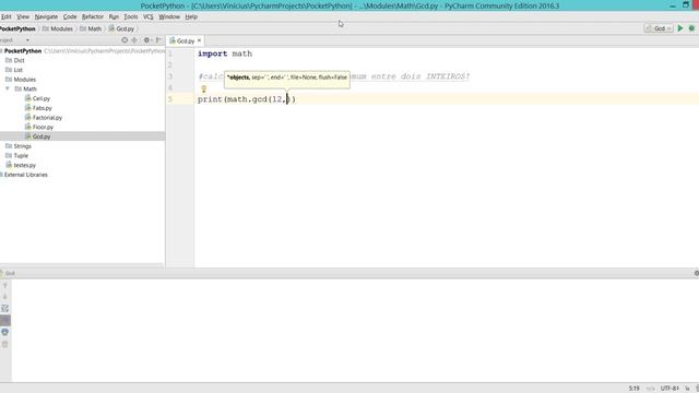Pocket Python - MATH - gcd (greatest common divisor) смотреть онлайн