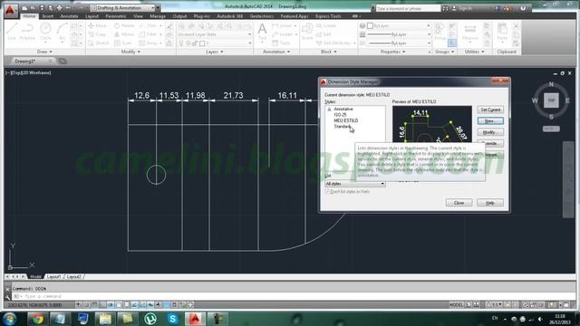 AutoCAD Básico - 177 - Tudo sobre os estilos de COTAS! (UPDATE DIMENSIONS) смотреть онлайн