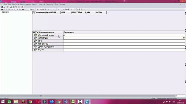 ИСУБД CronosPro, Урок 7: Создание собственных банков данных