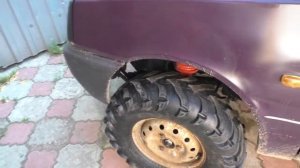 Резина от квадроцикла на Оку часть 2