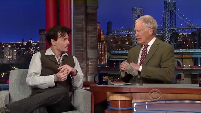 Johnny Depp On David Letterman - April 3rd 2014 - Full Interview