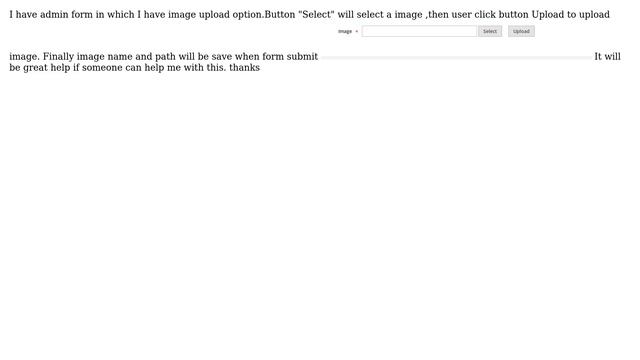 Magento: Select And Upload Image Admin Form Magento 2