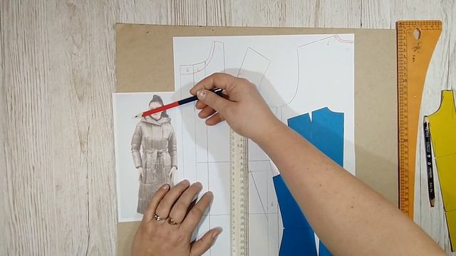 Выкройка куртки с капюшоном. Простая выкройка.Уроки Моделирования. смотреть онлайн