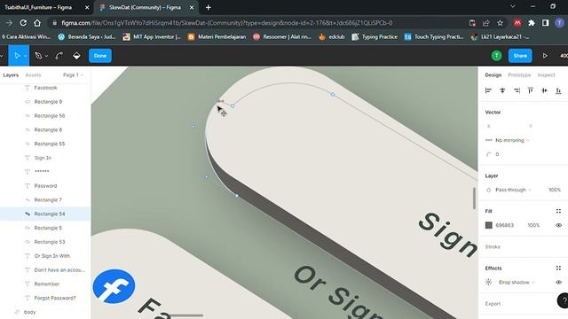 Timelapse - Create UI Design Into 3D Perspective on Figma with Skewdat смотреть онлайн