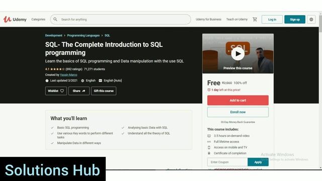 Udemy Free Online Courses with Certificate | Udemy Coupon Code 2021 | 30 MAY смотреть онлайн