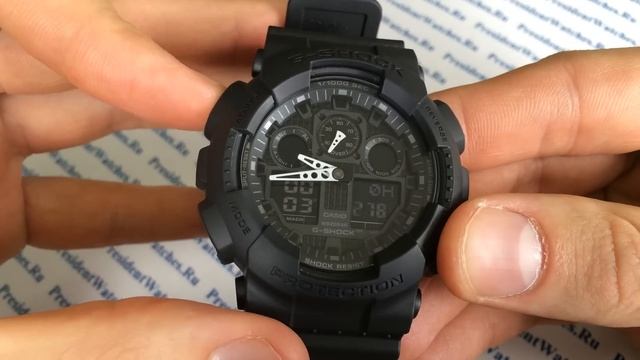 Обзор мужских часов Casio G-SHOCK GA-100-1A1 - видеообзор от Watch-Forum.RU смотреть онлайн