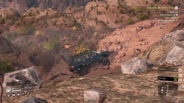 Rolling the landcruiser 105 - Snowrunner mod update смотреть онлайн