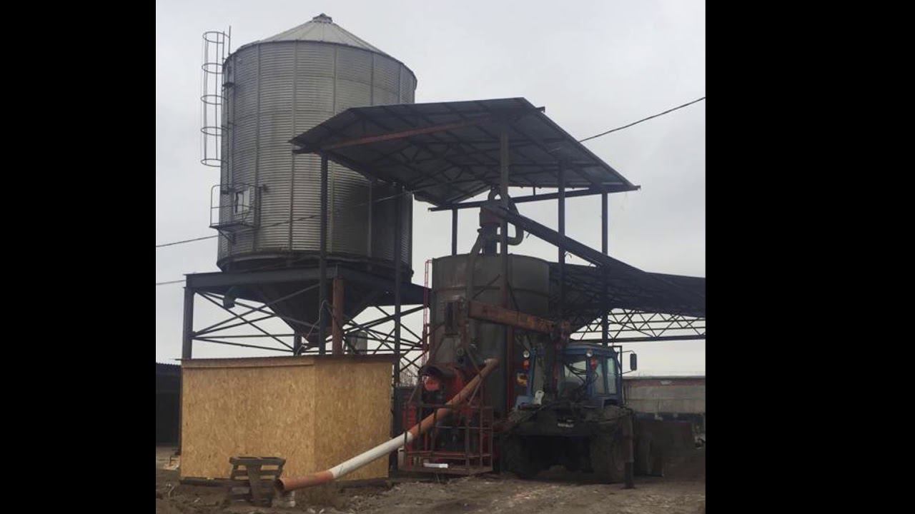Мини элеватор в Рязанской области на базе зерносушилки AgroDry смотреть онлайн