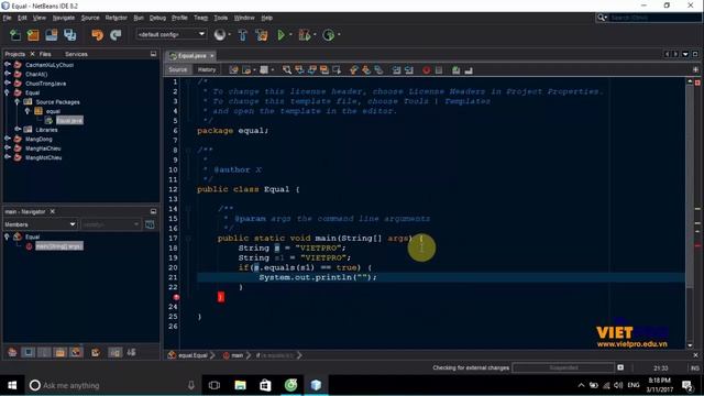 JAVA 24 - HÀM EQUALS смотреть онлайн