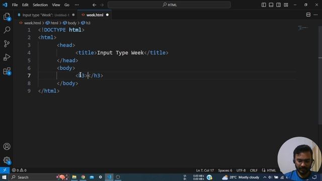 Creating a Week Selector in HTML with Input Type Week | Week Date Picker смотреть онлайн