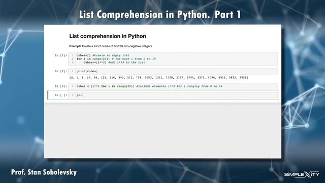 List Comprehension in Python. Part 1 смотреть онлайн