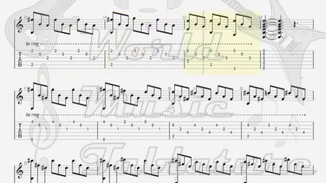 romanza guitar tabs