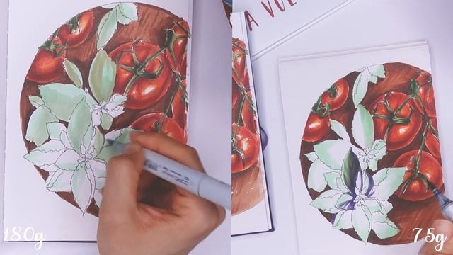 Тонкая или толстая? Как выбрать ПРАВИЛЬНУЮ бумагу для маркеров 75г или 180г? Скетчбуки Malevich смотреть онлайн