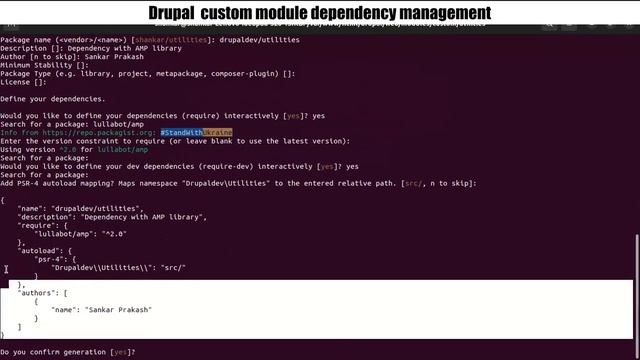 Managing custom module dependencies with Composer смотреть онлайн