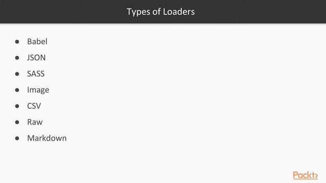 Hands-on Webpack for React Development: How Loaders Work?|packtpub.com смотреть онлайн