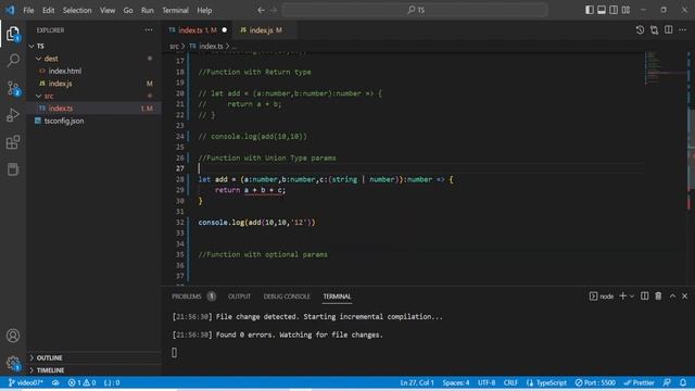 TypeScript Functions #01 Tamil | TypeScript for Beginners in Tamil смотреть онлайн