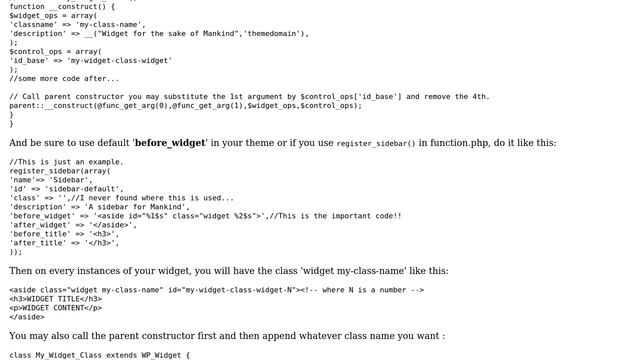 Wordpress: Add class to before_widget from within a custom widget (5 Solutions!!) смотреть онлайн