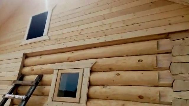 Баня из рубленного бревна под ключ Казань 4х5 смотреть онлайн