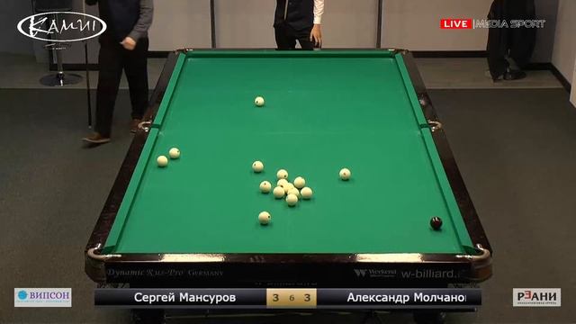 SF | МАНСУРОВ v МОЛЧАНОВ | КУБОК "БИЛЬЯРДНАЯ №1" | КАЗАНЬ смотреть онлайн