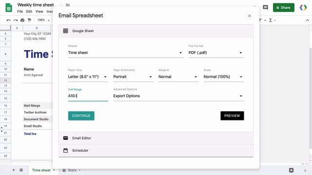 Email Google Sheets Automatically смотреть онлайн