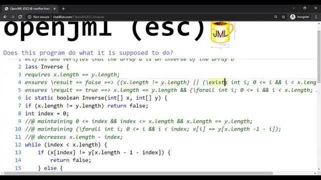 Formal Verification of Java Programs using JML - Part 2 смотреть онлайн