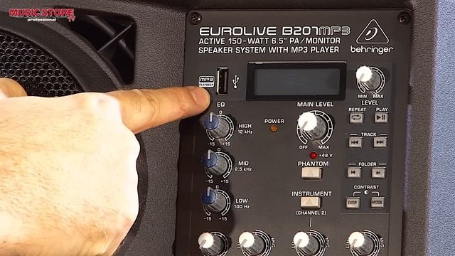 Behringer Eurolive B207MP3 Aktivmonitor Lautsprecher mit MP3-Player смотреть онлайн