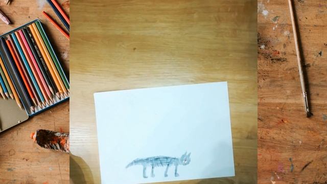 Рисуем кота непрерывной линией. Рисунок кот. Детский рисунок. смотреть онлайн