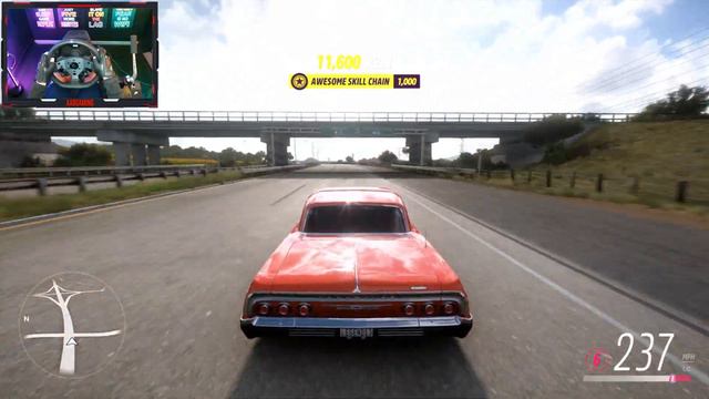 Chevrolet Impala 1964(Toretto House)Forza Horizon 5/Gameplay/Logitech Pro Sim Racing смотреть онлайн