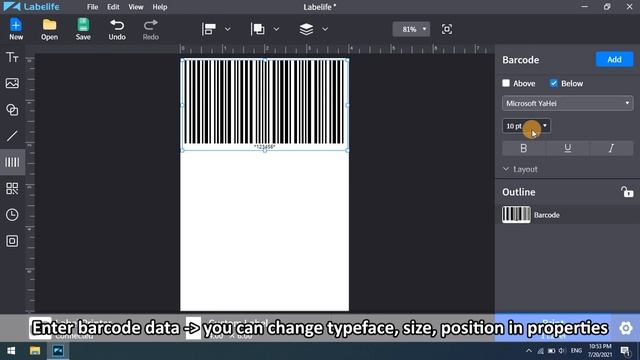 Labelife PC Tutorial | Add barcode & QR code смотреть онлайн