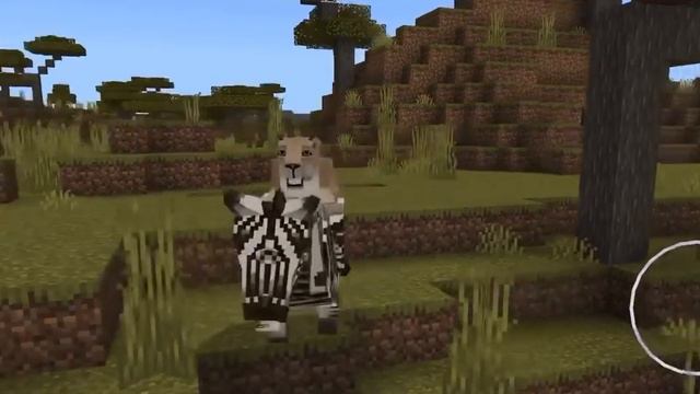 Minecraft lion hunting zebra (Animals Of Africa addon) смотреть онлайн
