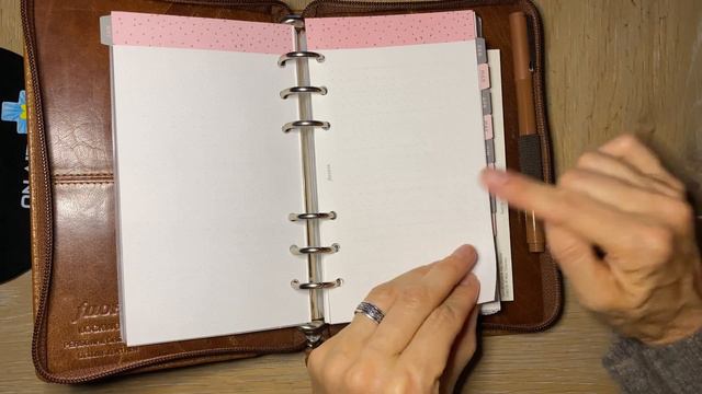 Filofax Organiser Lockwood чищу бланки.