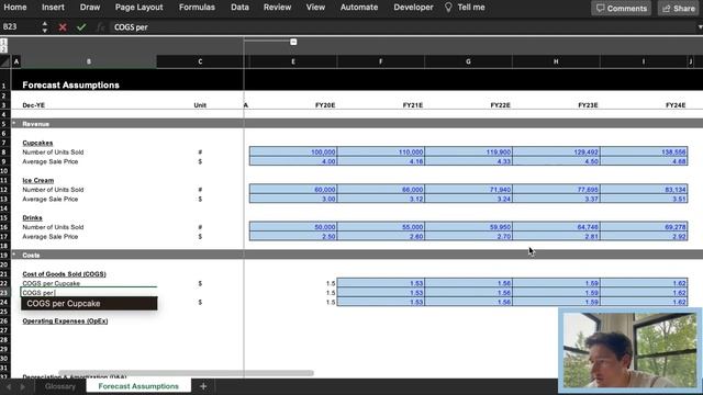Goldman Sachs Excel Skills | Task 2 Forecasting Assumptions смотреть онлайн