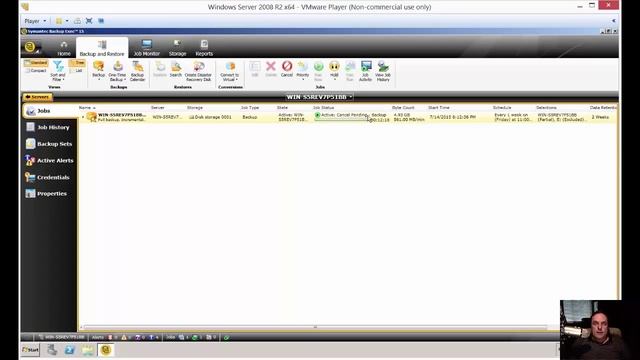 How to cancel a job in Backup Exec 15 смотреть онлайн